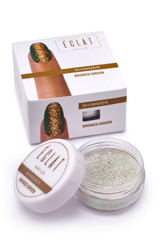 Éclat Nails Shimmer Bronze/Green