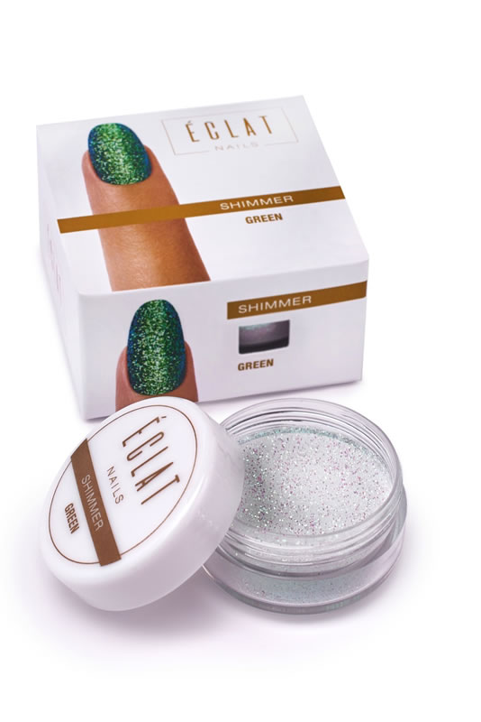 Éclat Nails Shimmer Green